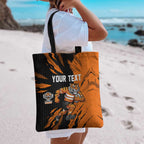 Personalized Wests Tigers Tote Bag Dynamic Lightning Mascot Rugby Australia