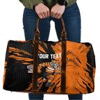 Personalized Wests Tigers Travel Bag Dynamic Lightning Mascot Rugby Australia