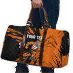 Personalized Wests Tigers Travel Bag Dynamic Lightning Mascot Rugby Australia
