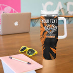 Personalized Wests Tigers Tumbler With Handle Dynamic Lightning Mascot Rugby Australia