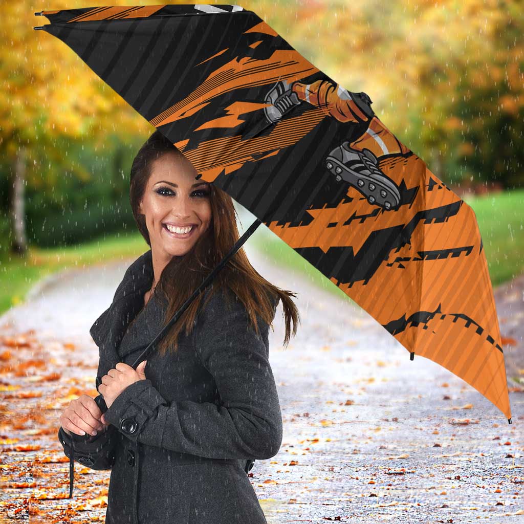 Personalized Wests Tigers Umbrella Dynamic Lightning Mascot Rugby Australia