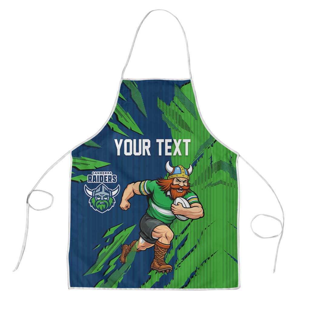 Personalized Canberra Raiders Apron Dynamic Lightning Mascot Rugby Australia