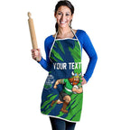 Personalized Canberra Raiders Apron Dynamic Lightning Mascot Rugby Australia