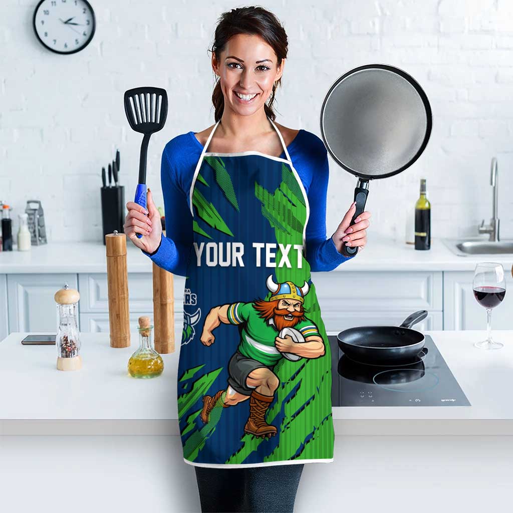 Personalized Canberra Raiders Apron Dynamic Lightning Mascot Rugby Australia