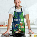 Personalized Canberra Raiders Apron Dynamic Lightning Mascot Rugby Australia