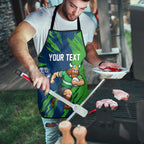 Personalized Canberra Raiders Apron Dynamic Lightning Mascot Rugby Australia