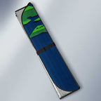 Personalized Canberra Raiders Auto Sun Shade Dynamic Lightning Mascot Rugby Australia