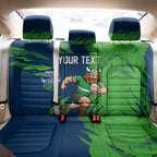 Personalized Canberra Raiders Back Car Seat Cover Dynamic Lightning Mascot Rugby Australia