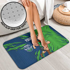 Personalized Canberra Raiders Bathroom Set Dynamic Lightning Mascot Rugby Australia