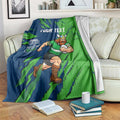 Personalized Canberra Raiders Blanket Dynamic Lightning Mascot Rugby Australia