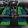 Personalized Canberra Raiders Car Mats Dynamic Lightning Mascot Rugby Australia