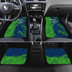 Personalized Canberra Raiders Car Mats Dynamic Lightning Mascot Rugby Australia