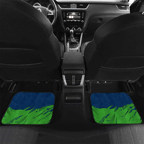 Personalized Canberra Raiders Car Mats Dynamic Lightning Mascot Rugby Australia