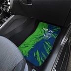 Personalized Canberra Raiders Car Mats Dynamic Lightning Mascot Rugby Australia
