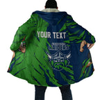 Personalized Canberra Raiders Cloak Dynamic Lightning Mascot Rugby Australia