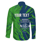 Personalized Canberra Raiders Family Matching Summer Maxi Dress and Hawaiian Shirt Dynamic Lightning Mascot Rugby Australia