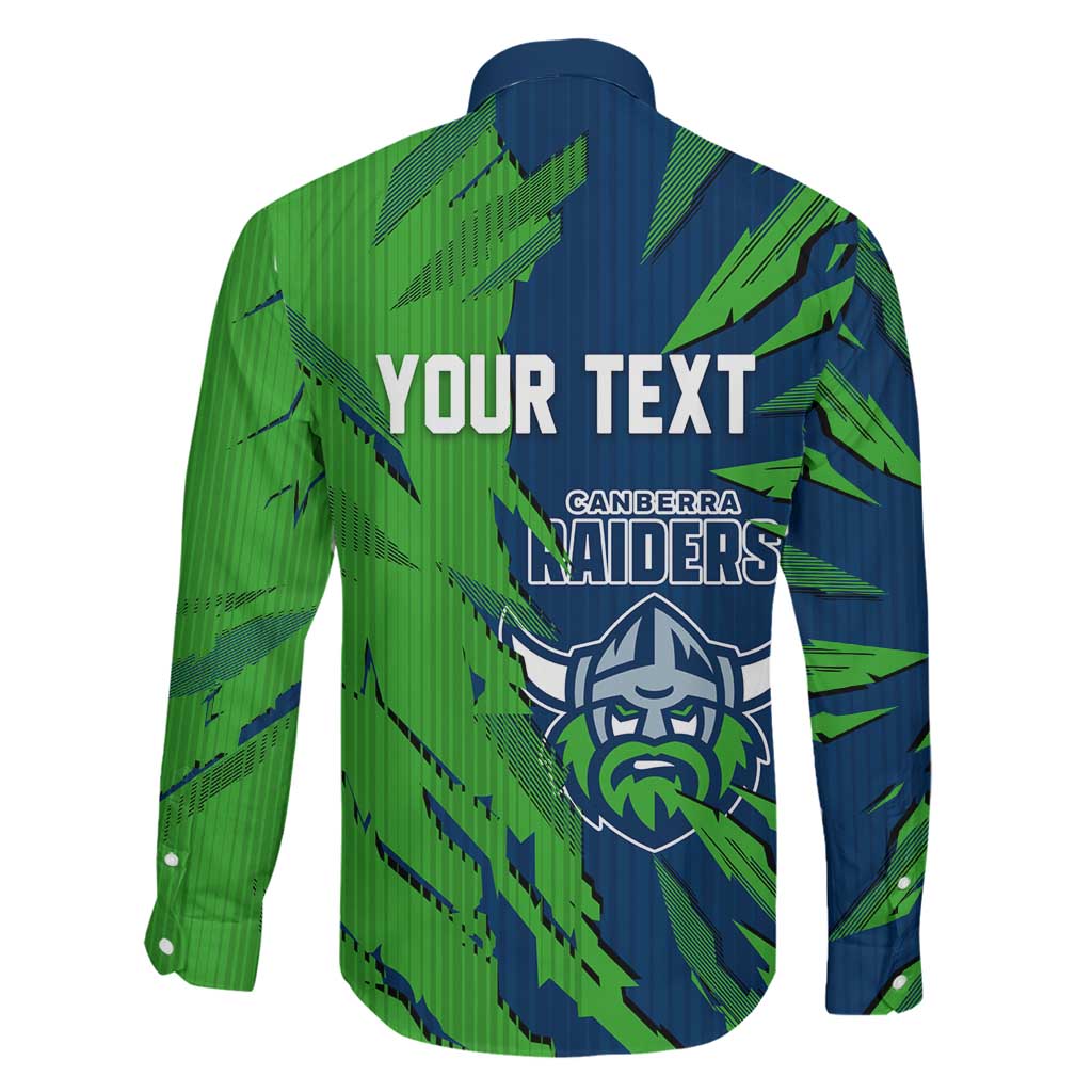 Personalized Canberra Raiders Family Matching Tank Maxi Dress and Hawaiian Shirt Dynamic Lightning Mascot Rugby Australia