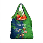Personalized Canberra Raiders Grocery Bag Dynamic Lightning Mascot Rugby Australia