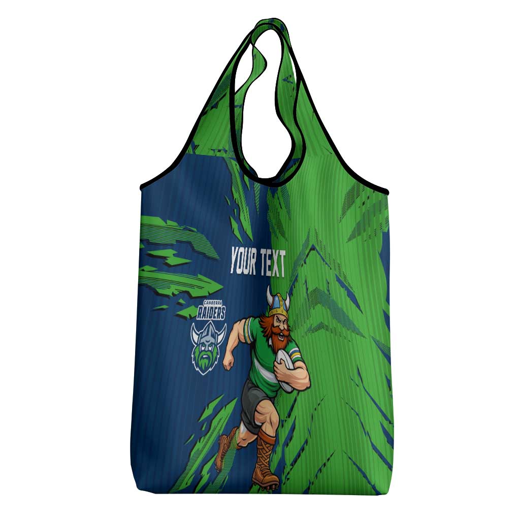 Personalized Canberra Raiders Grocery Bag Dynamic Lightning Mascot Rugby Australia
