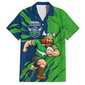 Personalized Canberra Raiders Hawaiian Shirt Dynamic Lightning Mascot Rugby Australia