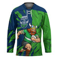 Personalized Canberra Raiders Hockey Jersey Dynamic Lightning Mascot Rugby Australia