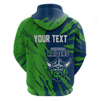 Personalized Canberra Raiders Hoodie Dynamic Lightning Mascot Rugby Australia