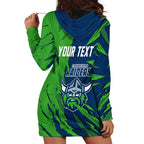 Personalized Canberra Raiders Hoodie Dress Dynamic Lightning Mascot Rugby Australia