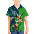 Personalized Canberra Raiders Kid Hawaiian Shirt Dynamic Lightning Mascot Rugby Australia