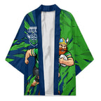 Personalized Canberra Raiders Kimono Dynamic Lightning Mascot Rugby Australia