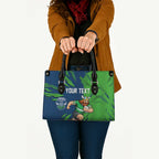 Personalized Canberra Raiders Leather Bag Dynamic Lightning Mascot Rugby Australia