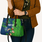 Personalized Canberra Raiders Leather Bag Dynamic Lightning Mascot Rugby Australia