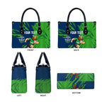 Personalized Canberra Raiders Leather Bag Dynamic Lightning Mascot Rugby Australia