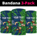 Personalized Canberra Raiders Neck Gaiter Dynamic Lightning Mascot Rugby Australia
