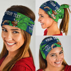 Personalized Canberra Raiders Neck Gaiter Dynamic Lightning Mascot Rugby Australia