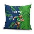 Personalized Canberra Raiders Pillow Cover Dynamic Lightning Mascot Rugby Australia
