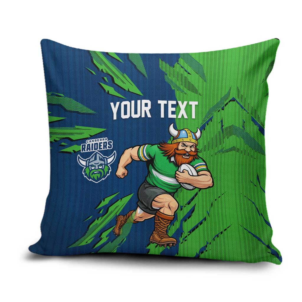 Personalized Canberra Raiders Pillow Cover Dynamic Lightning Mascot Rugby Australia
