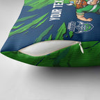 Personalized Canberra Raiders Pillow Cover Dynamic Lightning Mascot Rugby Australia