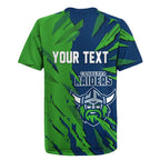 Personalized Canberra Raiders Rugby Jersey Dynamic Lightning Mascot Rugby Australia