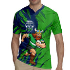 Personalized Canberra Raiders Rugby Jersey Dynamic Lightning Mascot Rugby Australia