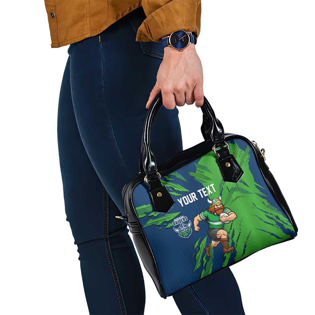 Personalized Canberra Raiders Shoulder Handbag Dynamic Lightning Mascot Rugby Australia