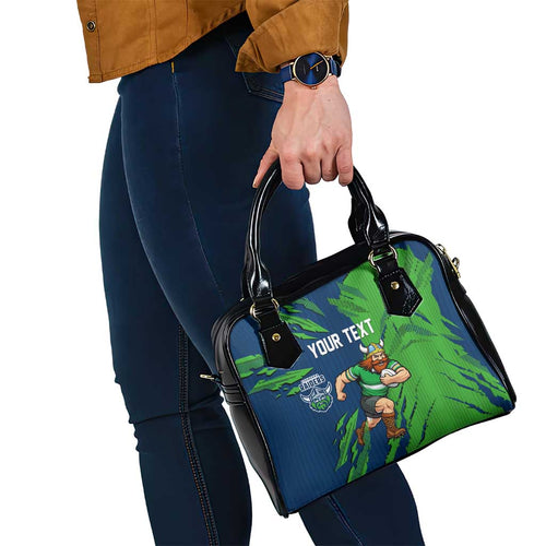 Personalized Canberra Raiders Shoulder Handbag Dynamic Lightning Mascot Rugby Australia