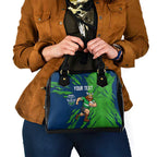 Personalized Canberra Raiders Shoulder Handbag Dynamic Lightning Mascot Rugby Australia