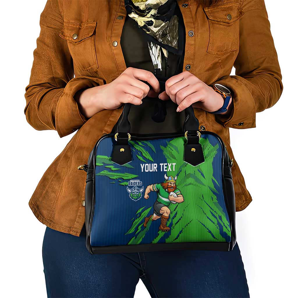 Personalized Canberra Raiders Shoulder Handbag Dynamic Lightning Mascot Rugby Australia