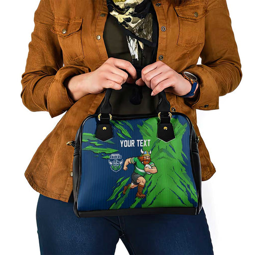 Personalized Canberra Raiders Shoulder Handbag Dynamic Lightning Mascot Rugby Australia