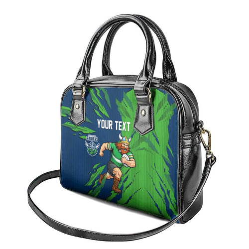 Personalized Canberra Raiders Shoulder Handbag Dynamic Lightning Mascot Rugby Australia
