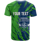 Personalized Canberra Raiders T Shirt Dynamic Lightning Mascot Rugby Australia
