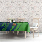 Personalized Canberra Raiders Tablecloth Dynamic Lightning Mascot Rugby Australia