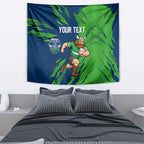 Personalized Canberra Raiders Tapestry Dynamic Lightning Mascot Rugby Australia