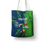Personalized Canberra Raiders Tote Bag Dynamic Lightning Mascot Rugby Australia