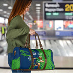 Personalized Canberra Raiders Travel Bag Dynamic Lightning Mascot Rugby Australia